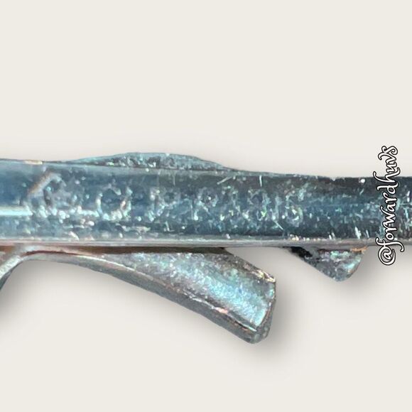 Rhinestone & Aurora Borealis AB Hairpin Barrette Made in Paris - Picture 6 of 12